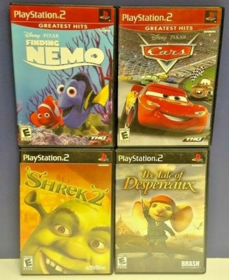 Disney Cars Nemo Shrek Tale Despereaux Mouse PS2 Playstation 2