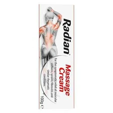 Radian Natural Massage Cream For Instant Relief Body 100G/3.5oz