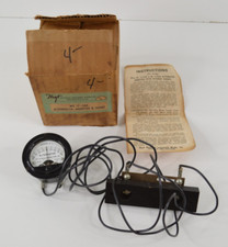 Hoyt Model 17-3AA Alternator Ammeter & Shunt Gauge Meter Amperes Amps DC