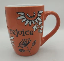 Christian Art Gifts Orange Rejoice Mug