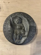 Vntg NATIONAL LEAD COMPANY 2.3 Lb Lead Babbit Ingot DUTCH BOY PAINTS Advertising