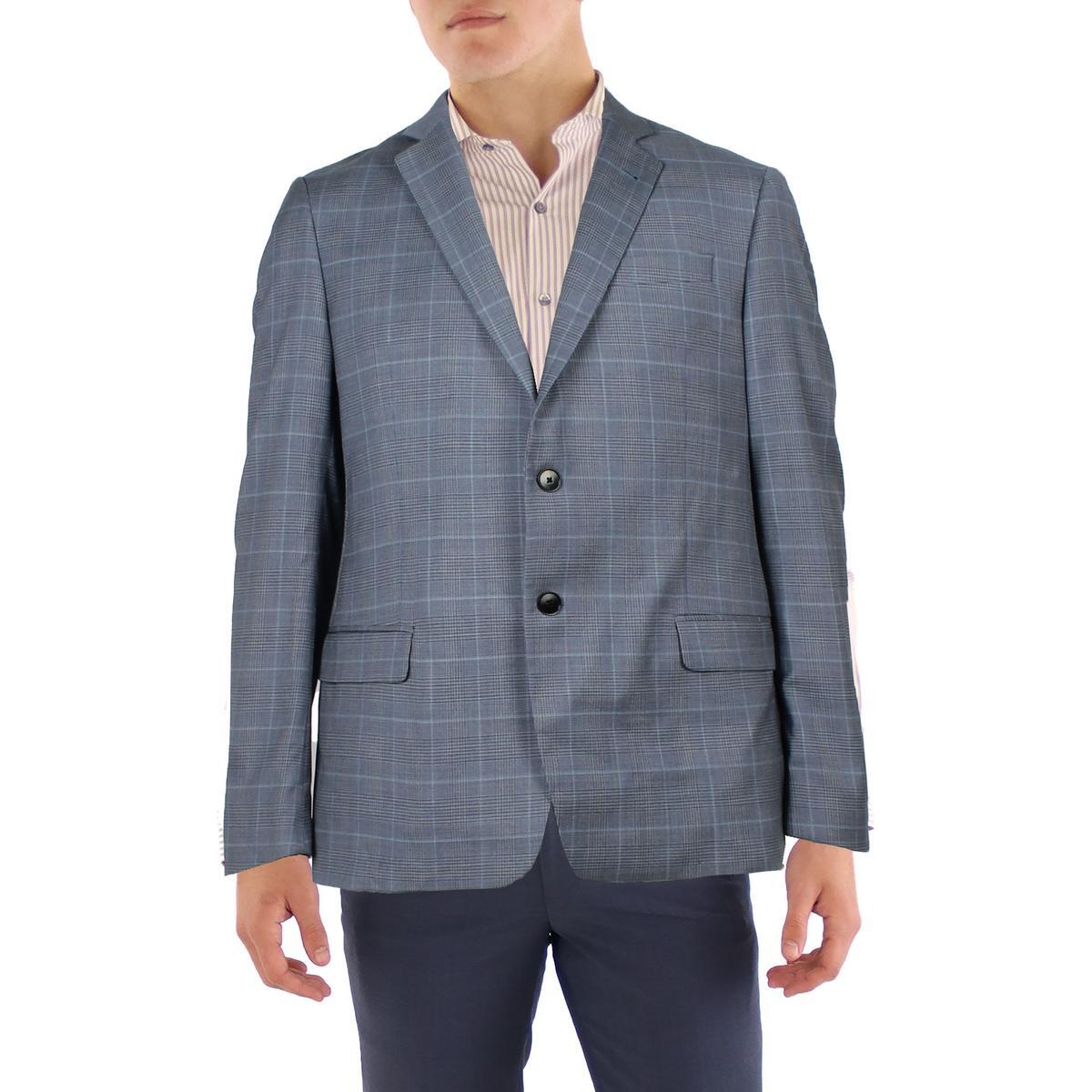 AX Armani Exchange Мужской синий офисный блейзер на двух пуговицах Sportcoat 36R BHFO 3937