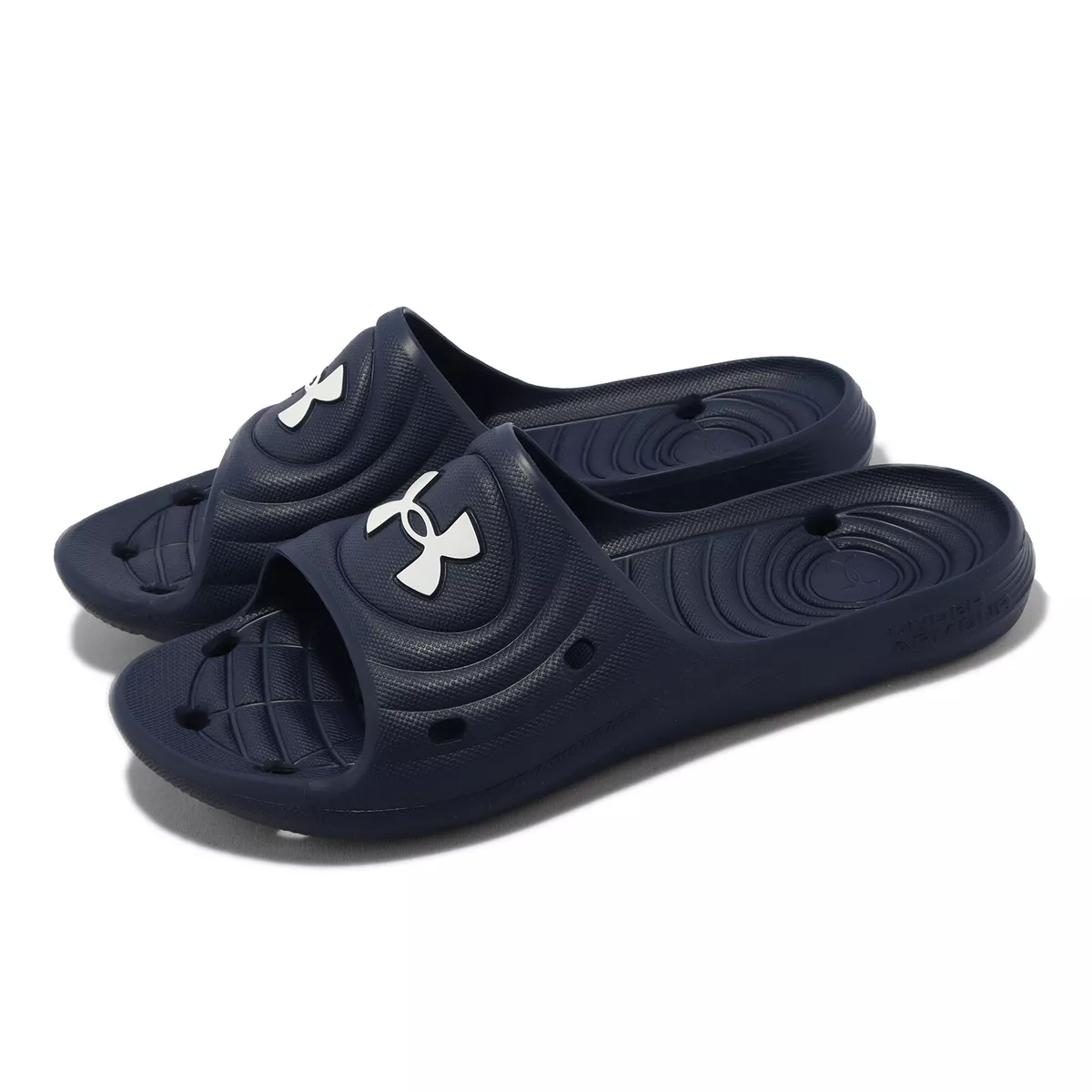 Under Armour Men's Locker Iv Slide Sandal, Black (001)/Black, Size 8.0