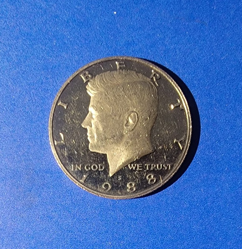 1988-S 50C (Proof) Kennedy Half Dollar nice coin only 3,262,948 MINTED
