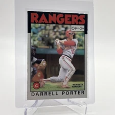 1986 O-Pee-Chee Darrell Porter Baseball Card #84 NM-MT Free Shipping