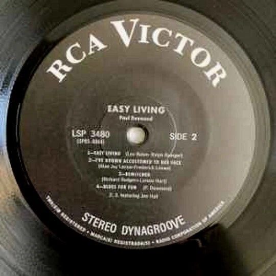 RCA LSP-3480 PAUL DESMOND EASY LIVING SPEAKERS CORNER LP 180g new sealed - Bild 4 von 4