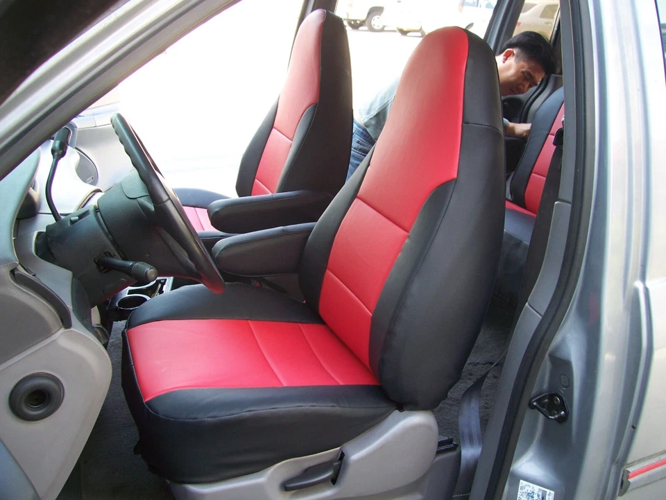 FUNDAS DE ASIENTO PARA FORD WINDSTAR 1999-2003 S. CUERO AJUSTE PERSONALIZADO 2 DELANTERAS 13 COLORES Foto 3 de 4