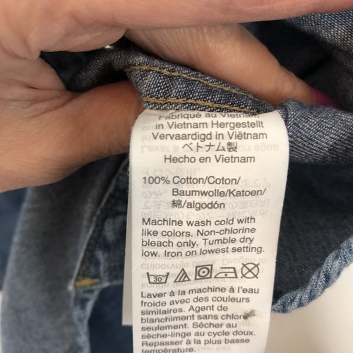 Madewell Camicia donna classica denim con bottoni manica lunga e tasche taglia XS - Foto 6 di 8