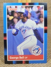 1988 Donruss George Bell Super Short Print SSP Baseball Card #656 Blue Jays A2