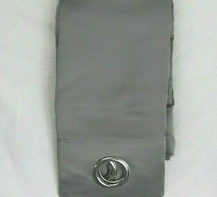 (2) 50 X108 JCP Liz Claiborne Kathryn Gray Light Filtering Grommet Curtain Panel - Image 3 of 4