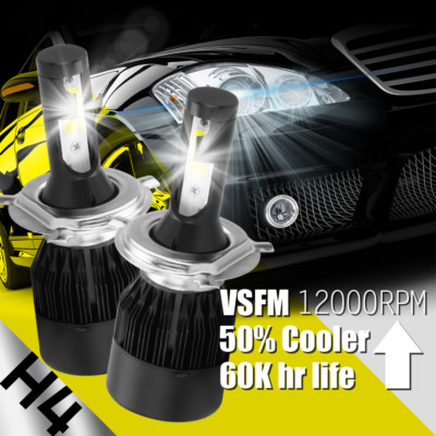 1500W 225000LM H4 9003 CREE LED Conversion Headlight Kit Hi/Low Beam 6000K White