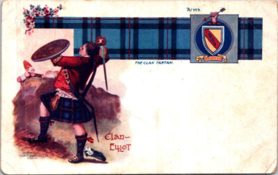 (588) 29-3-25 - Scotland (UK) very old - Clan Elliot (The Clan Tartan)
