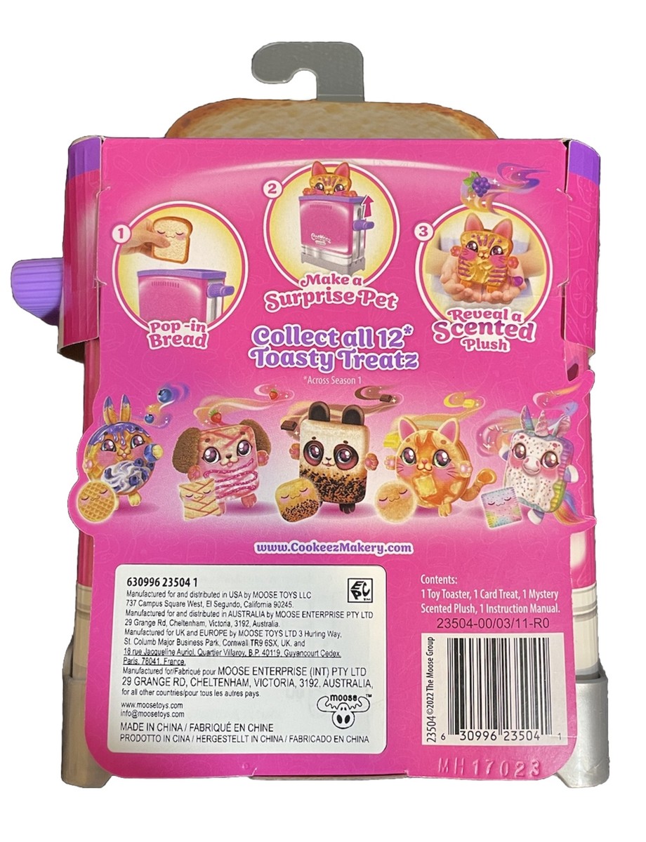 Cookeez Makery Toasty Treatz Toaster Oven Scented Plush Dolls