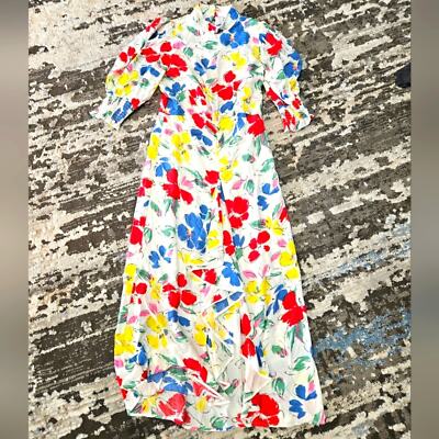 Rixo x Target floral ruffle front high neck maxi dress | eBay Rixo x Target floral ruffle front high neck maxi dress | eBay
