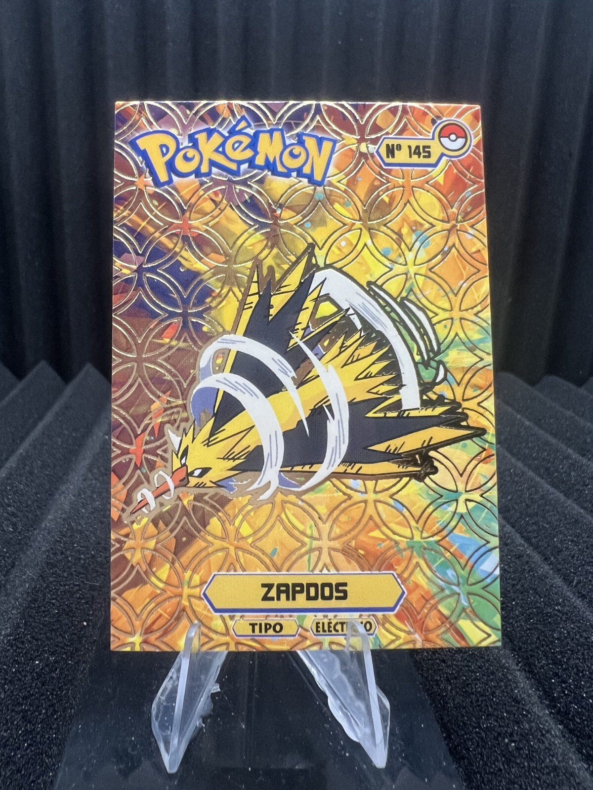 Zapdos #145 - Gold Holo - Card Tops Pokedex Database 2024 - Pokemon Card NM