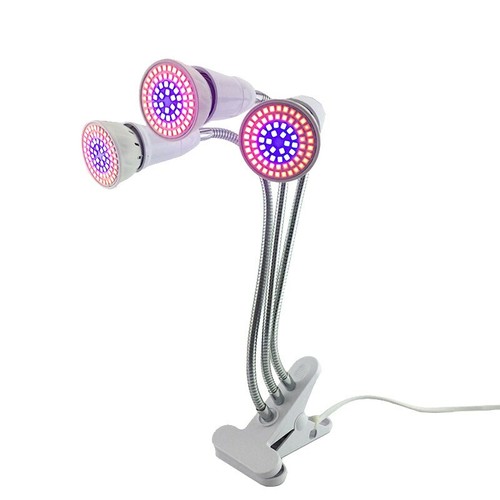 1/2/3-Head Indoor plant Led Grow Light Lamp Flexible Desk Holder Clip Lamp Kit - Picture 5 of 12