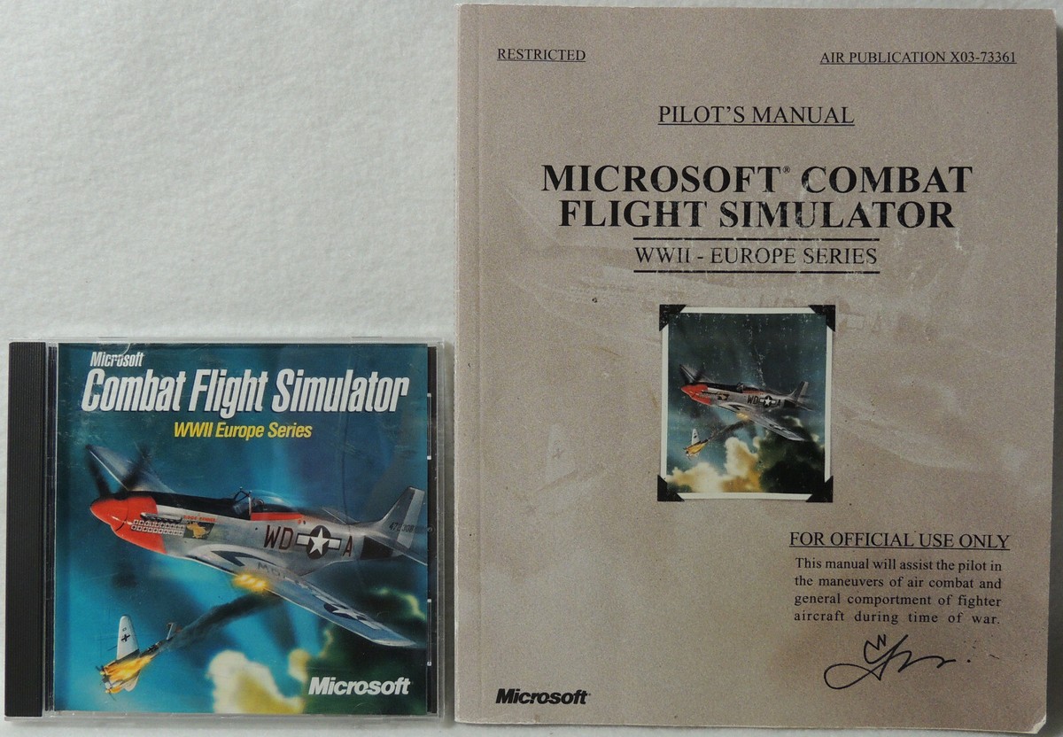 Microsoft Combat Flight Simulator: WWII Europe Series W/ Pilot's