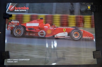 Brembo Brake Systems Original Vintage Advertising Poster 2006  Ferrari 248 F1