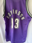 Vintage Champion NBA Jersey Milwaukee Bucks #13 Glenn Robinson sz 44 Purple — photo 5