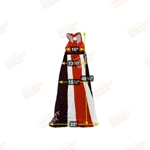 Maxi Abito Bohemian Halter | Righe Color Block Estivo Spiaggia Casual Fluido Tg L - Foto 10 di 11