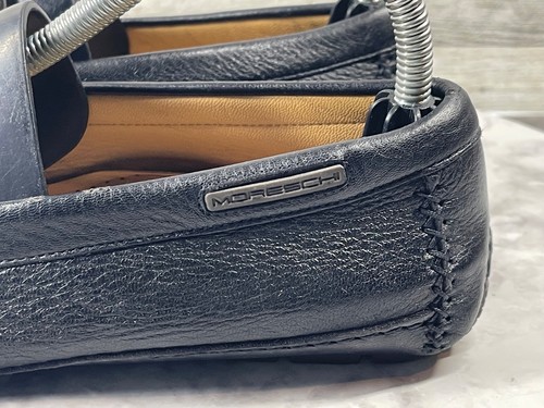 Moreschi Driving Loafers Women 7.5M Shoes Black Leather Slip On Comfort Flats - Picture 9 of 22