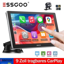 ESSGOO 9 Zoll Touchscreen Wireless Rearview Carplay & Android Auto Autoradio  BT