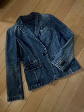 Marc Jacobs Denim Jacket Puff Sleeve Indigo Blue Size 6 MJ1225056