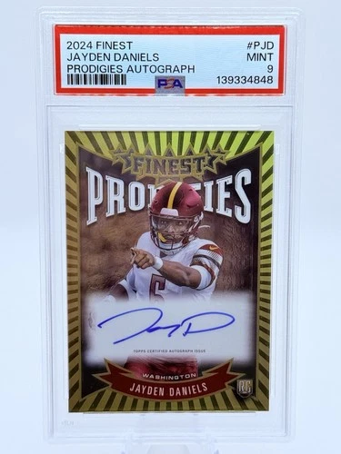 2024 TOPPS FINEST PRODIGIES AUTOS #PJD JAYDEN DANIELS PSA 9
