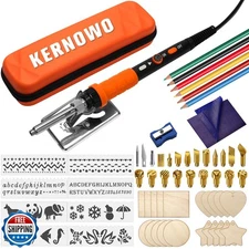 Wood Burning Kit, K KERNOWO 76Pcs Pyrography Wood Burning Tool Kit 60W Adjust
