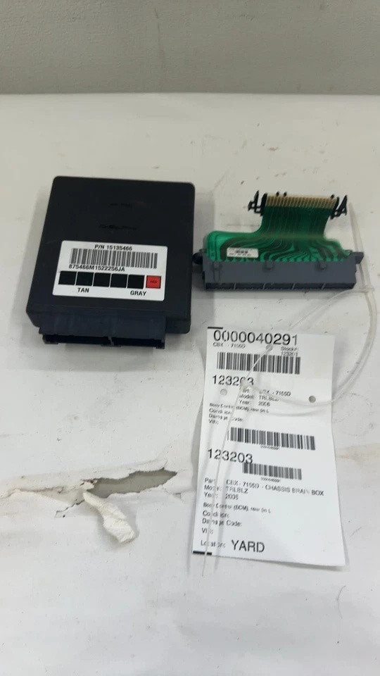 Trailblazer Chas Brain Box 2002-08 control corporal (bcm) entrada sin llave Opt Au0 0 Foto 3 de 4