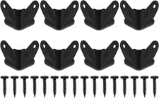 Black Iron Speaker Corner Protectors, 8pcs Metal Box Guards for...