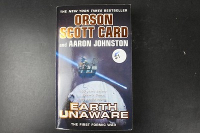 Earth Unaware Card Johnston 2013 Mass Market Ed Sci-Fi Ender's Game Prequel TOR