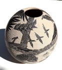 Mata Ortiz Pottery, Abraham Rodriguez, Etched clay, hand made, MAGNIFICENT — photo 2