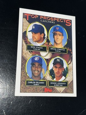 1993 Topps - Top Prospects Mike Piazza, Carlos Delgado, Brook Fordyce #701
