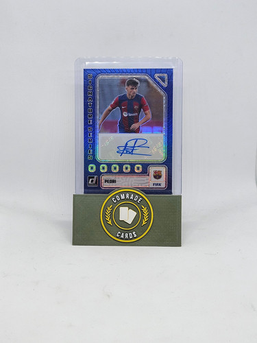 Tarjeta Autografiada Pedri (Barcelona) 84/99 Donruss Fútbol 2023-2024 - Imagen 1 de 2