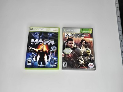 Mass Effect 1 & 2 Bundle Lot Microsoft Xbox 360 Cib Complete Tested Working