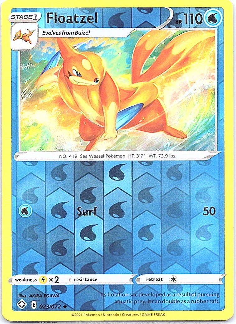 Floatzel Uncommon Shining Fates 023/072 NM