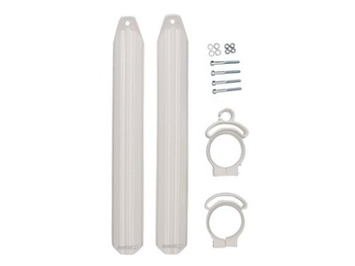 UFO Gabelschutz schmal passt an KTM EXC EGS MX SX LC4 WP Gabel 88-97 weiß