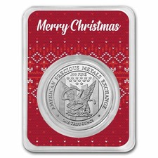 1 oz Silver Round - APMEX (w/Christmas Sweater Card, In TEP) 84.86 per troy oz