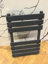 Towel Radiator 400mm By 670mm (350mm Pipe Centres) In Anthracite Good Used