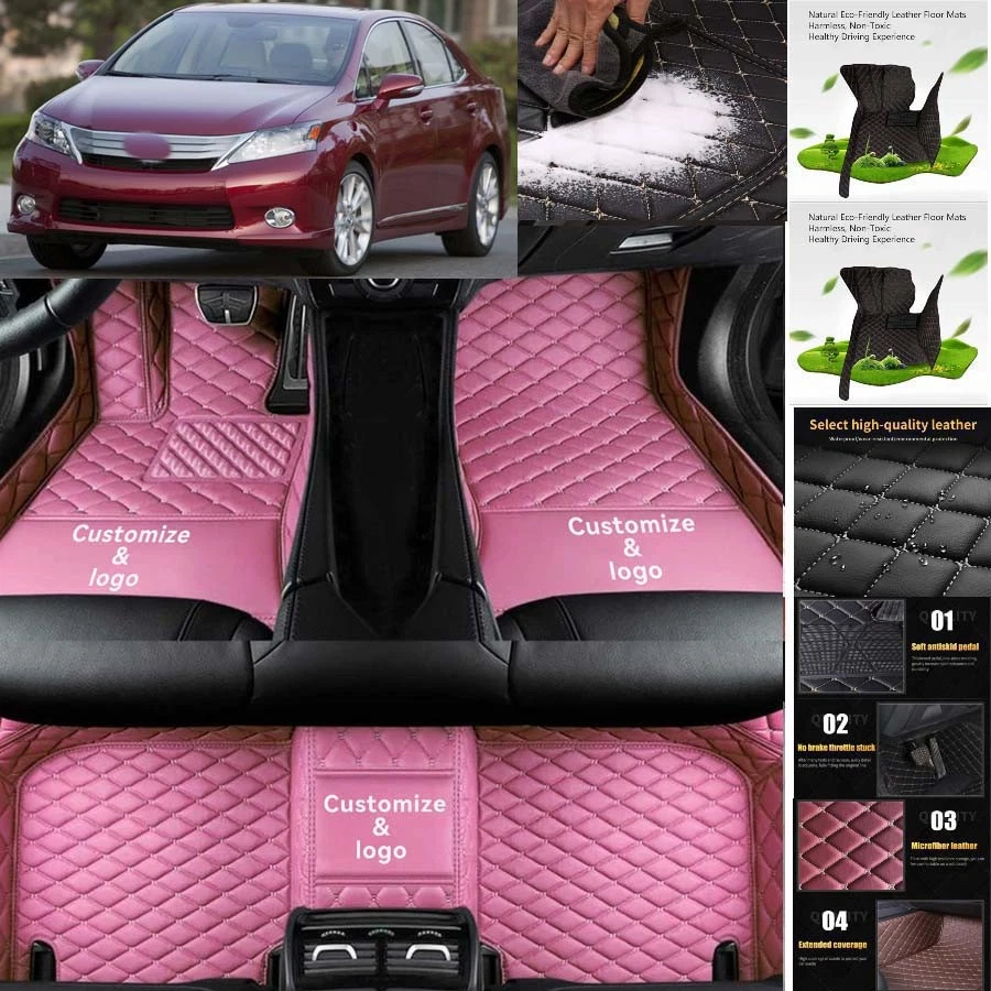 For Lexus HS 250h Car Floor Mats Custom Luxury Waterproof Auto Liners Carpets - Image 3 of 4