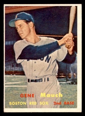 1957 TOPPS #342 GENE MAUCH RED SOX VG-EX SET BREAK 546696 (KYCARDS)