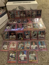 2025 Topps Heritage Pink Sparkle 35 card lot - No Dupes, Betts, Baldwin, Trout