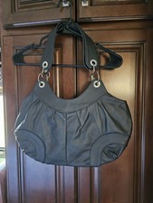 Genuine Leather Black Shoulder Pouch Bag Hecho en M xico made in Mexico VTG