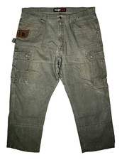 Vintage Wrangler Riggs Pants Men's 38 x 26 Ranger Cargo Double Knee Ripstop
