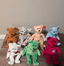 Ty Beanie Baby Bears 9 Mixed Lot From 90s-2000s