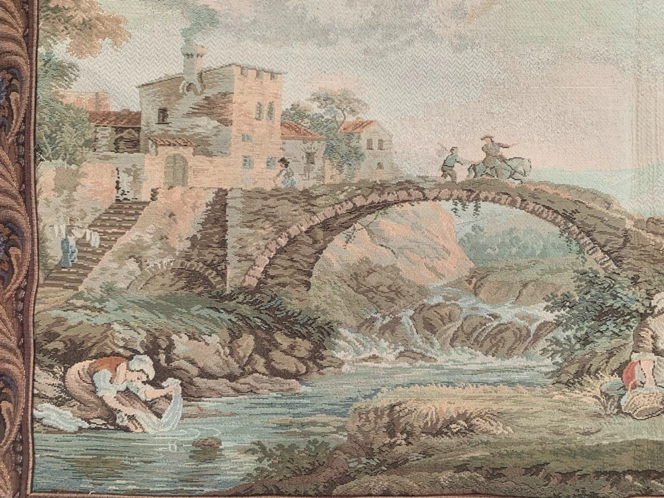 3x4 Vintage French Blossoming Tapestry Wall Hanging Horizontal Traditional Décor - Image 2 of 4