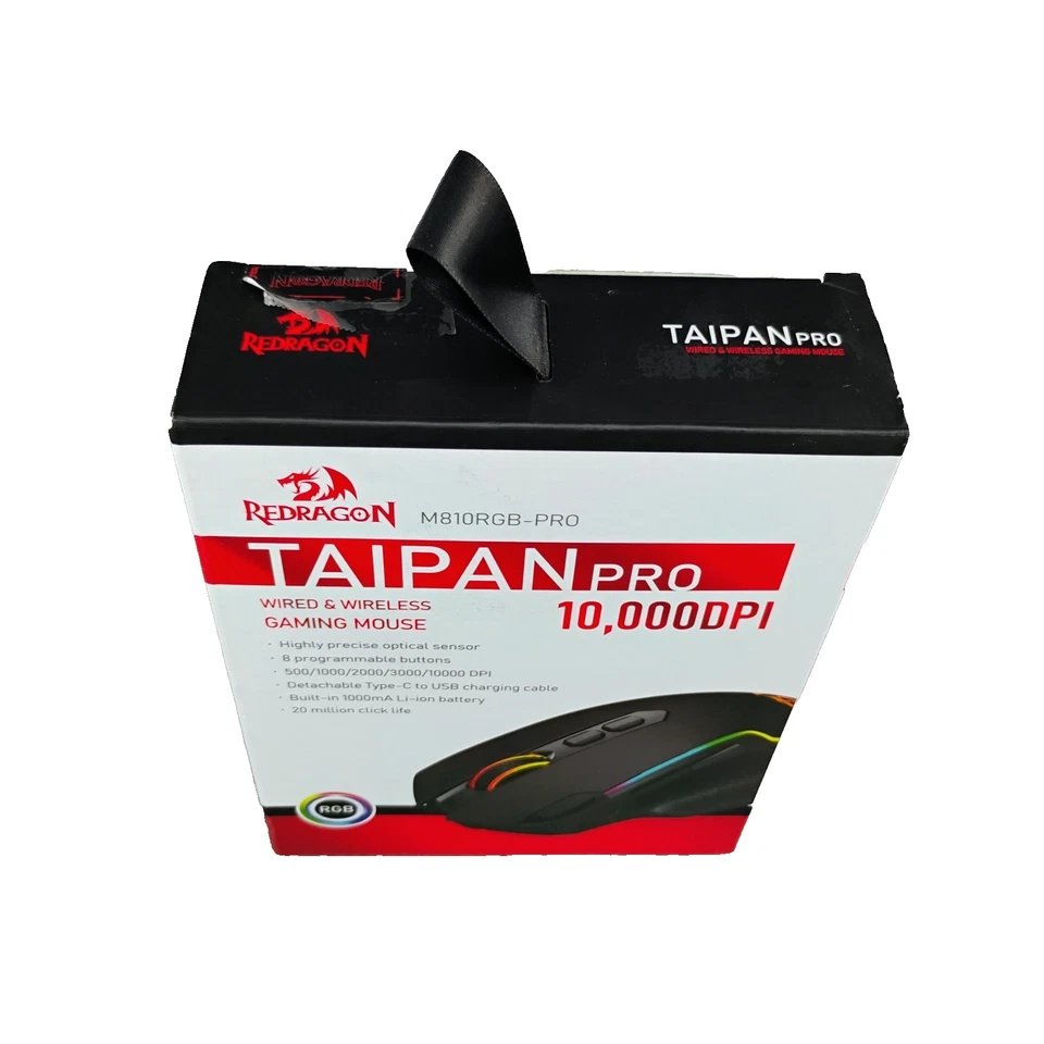 M810 Pro Wireless Gaming Mouse 10000 DPI Wired/Wireless Gamer Mouse w Rapid fire - Image 3 of 4