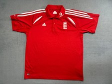 England Cricket 2008 jersey shirt adidas Mens size L Red