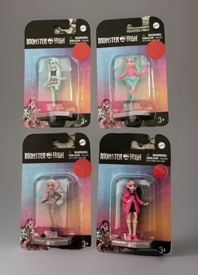 Monster High 4 Collectible Mini Figures Set New Sealed